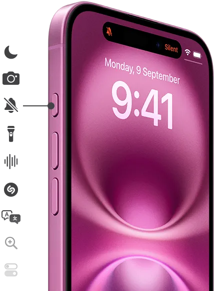 Just press and hold the Action button on iPhone 16 to launch the action you want, Focus feature, Camera app, Silent mode, torch, Voice Memos, Shazam and more