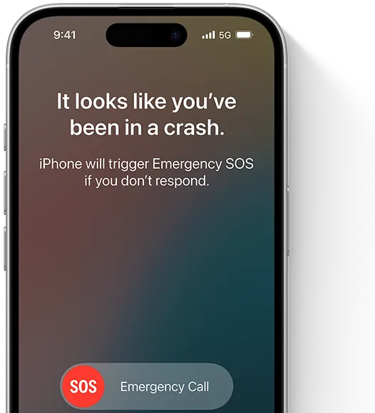 Showing GPS location and Emergency SOS messaging via Satellite on iPhone 16